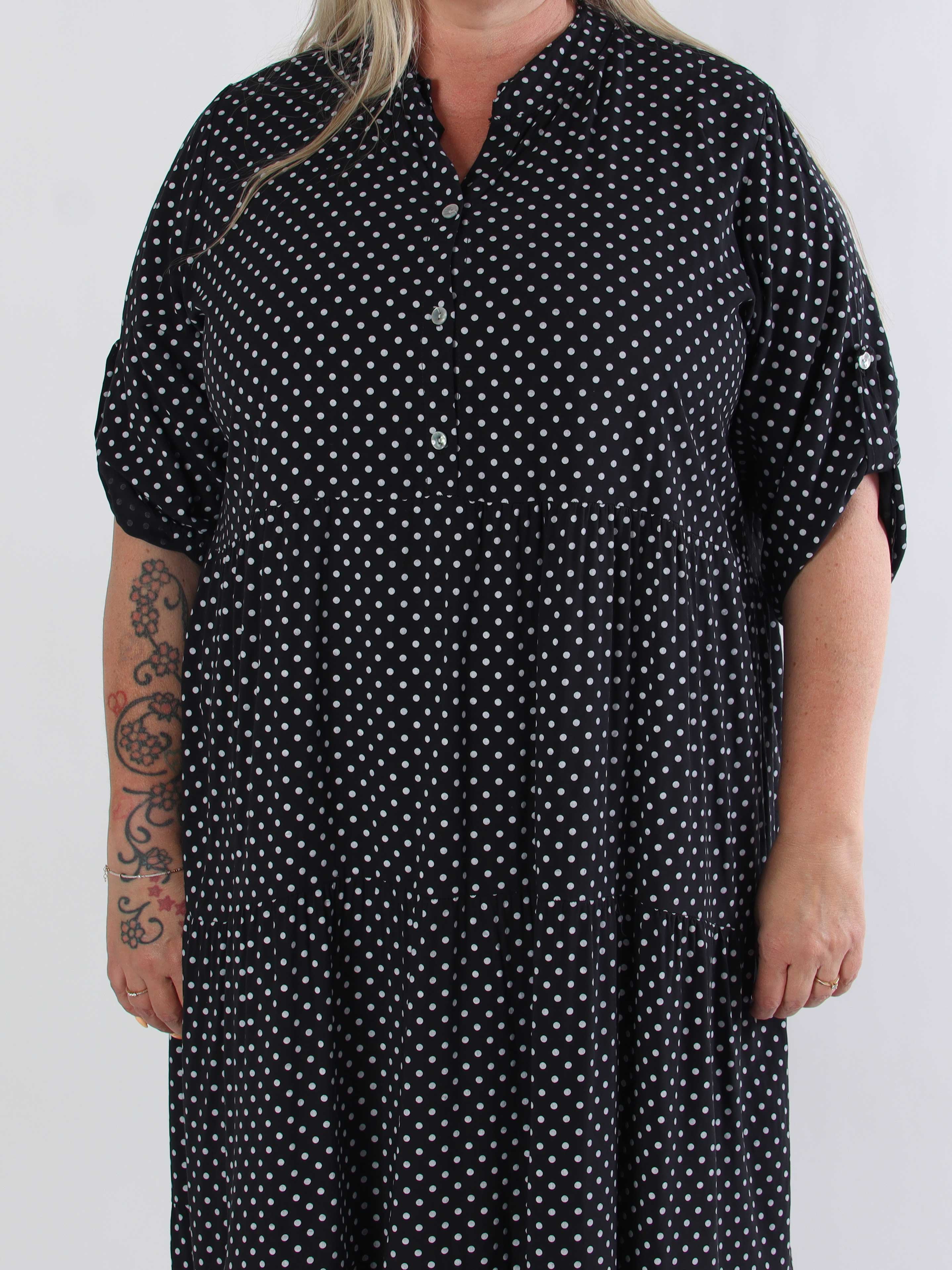 Dotti - Plus size-klänning med lager på lager-look i viskos